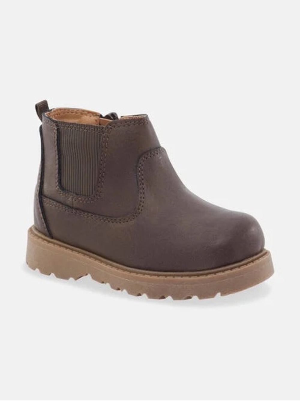 OshKosh B’gosh Toddler Boy Brown Ankle Boots Size 7c